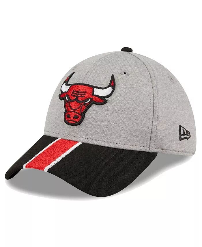 

Мужская серо-черная кепка Chicago Bulls в полоску 39THIRTY Flex Hat New Era, серый