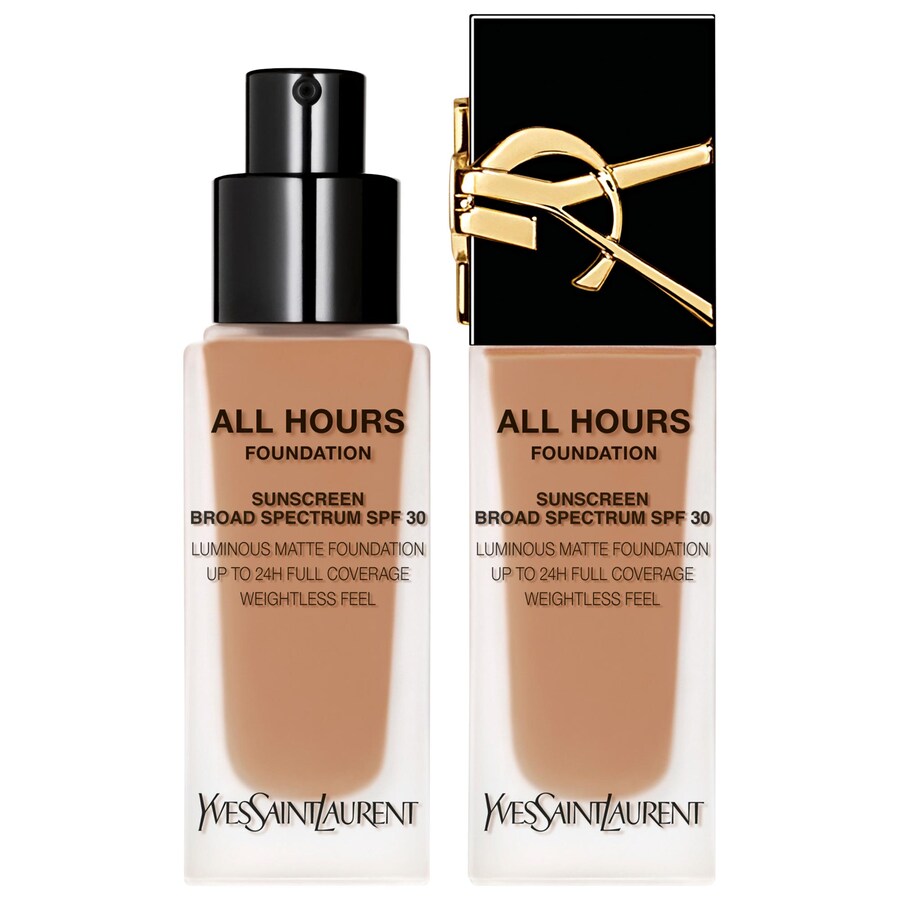 

Тональная основа All Hours Luminous Natural Matte Foundation с 24-часовой стойкостью, SPF 30 и гиалуроновой кислотой. Yves Saint Laurent, .85 oz. /25 mL, MC5