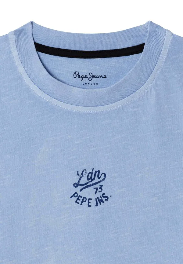 Футболка с принтом под камень Pepe Jeans, Sky Blue — фото 3