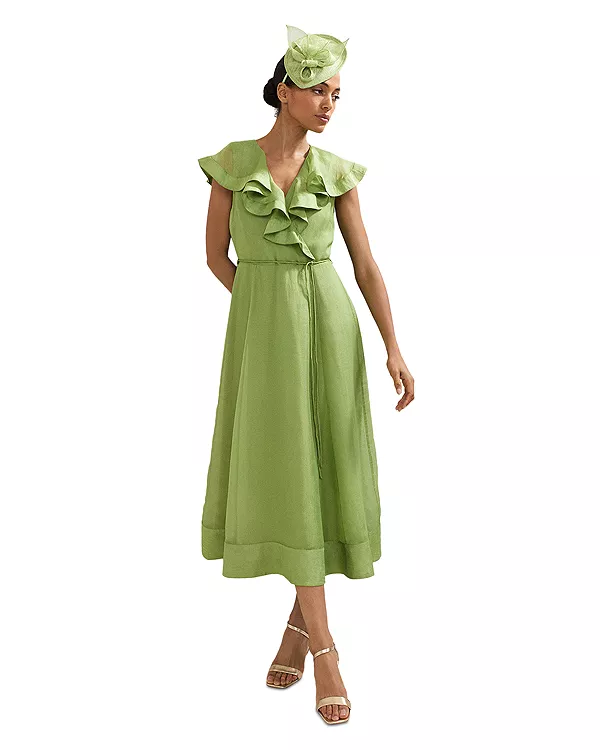 

Платье Аннет с оборками Phase Eight, зеленый