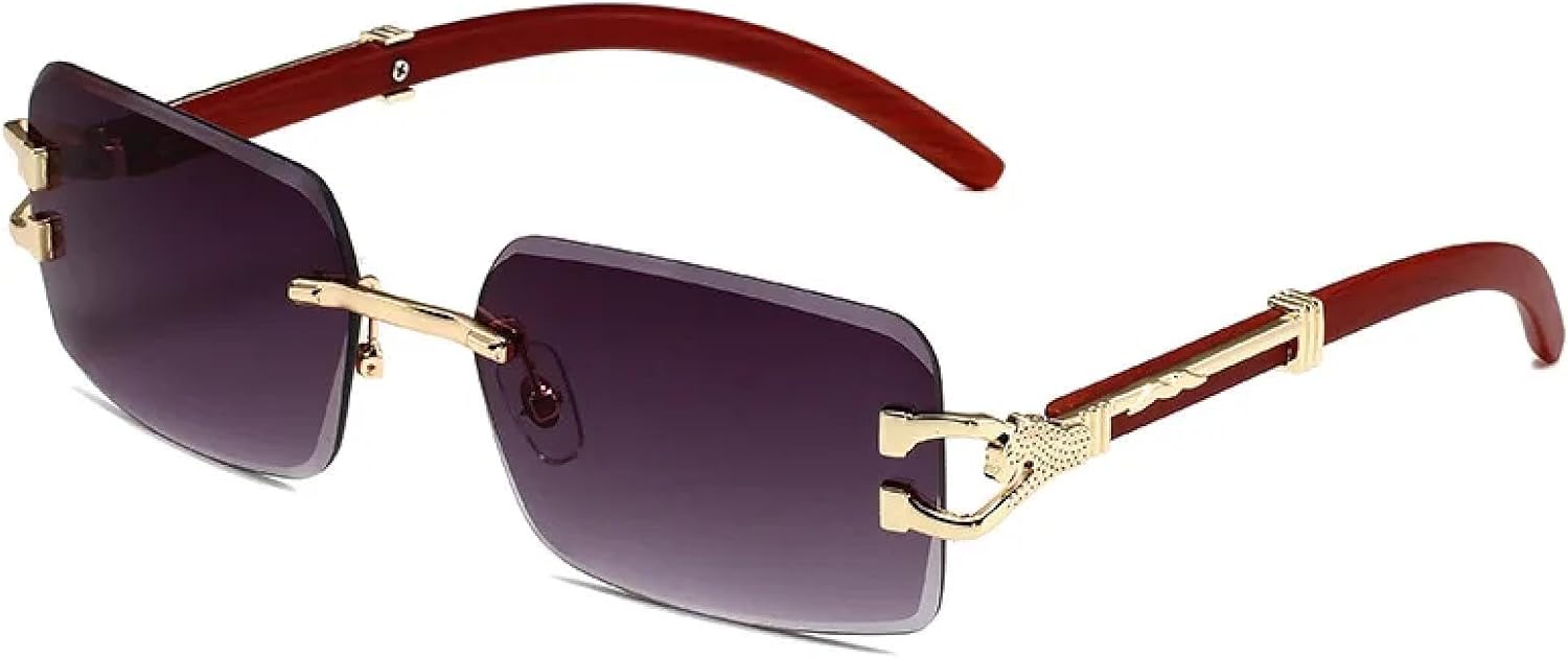 

Солнцезащитные очки с защитой UV400 | Металлическая оправа с леопардовым принтом и градиентным переходом цвета | Для женщин и мужчин, для занятий спортом на открытом воздухе и вождения DSVIGF, Gradient Grey