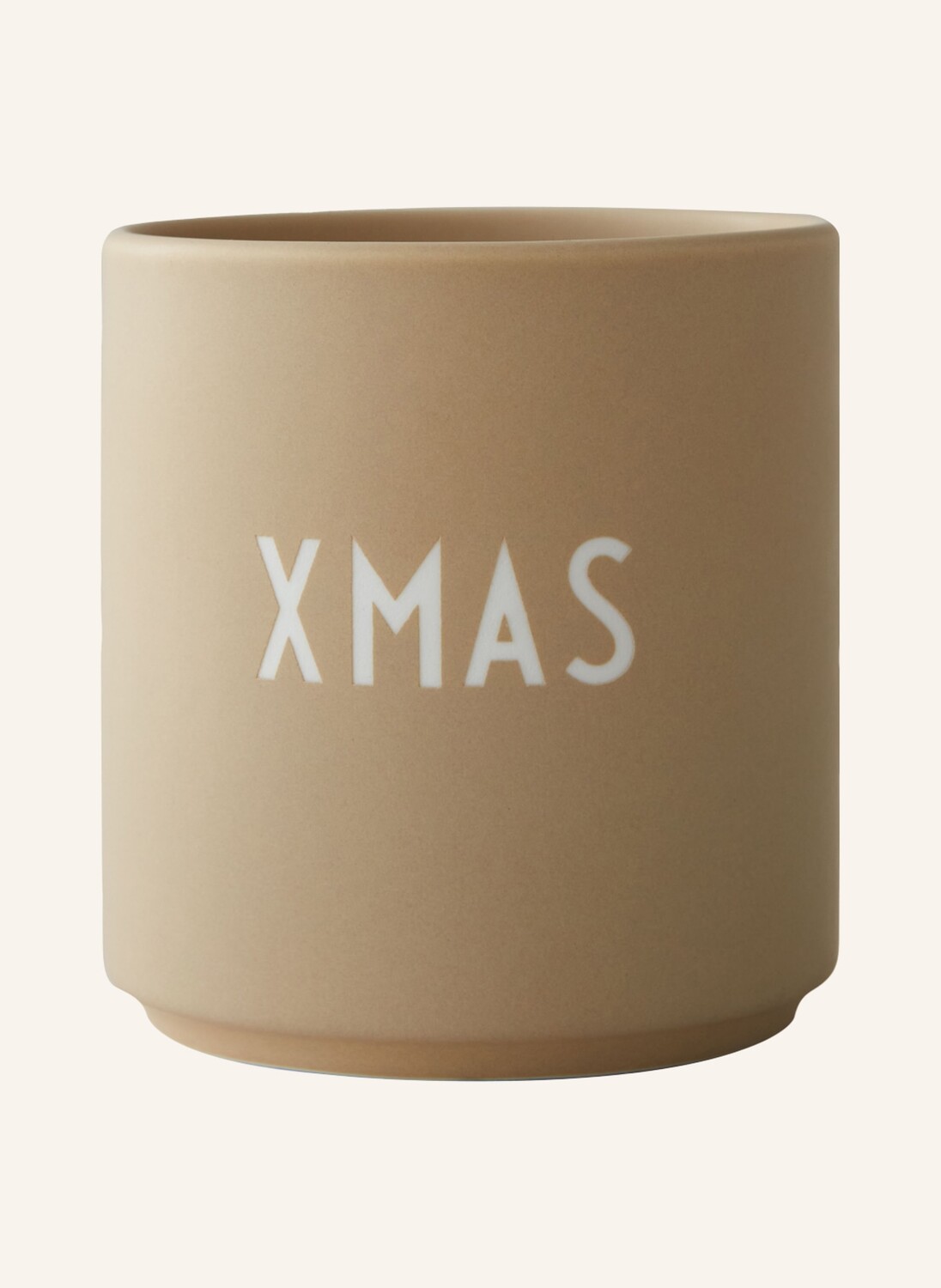 

Кружка Design Letters X-MAS, высота 8,5 см, темно-желтый