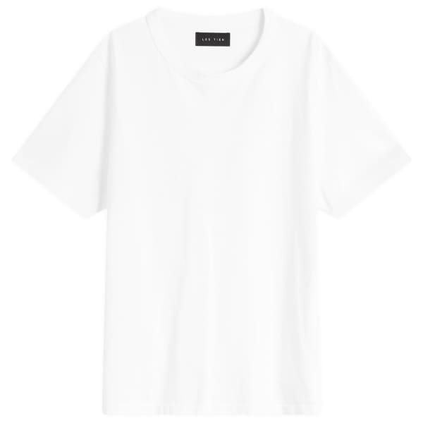 

Плотная футболка с обтачкой на воротнике Les Tien, белый