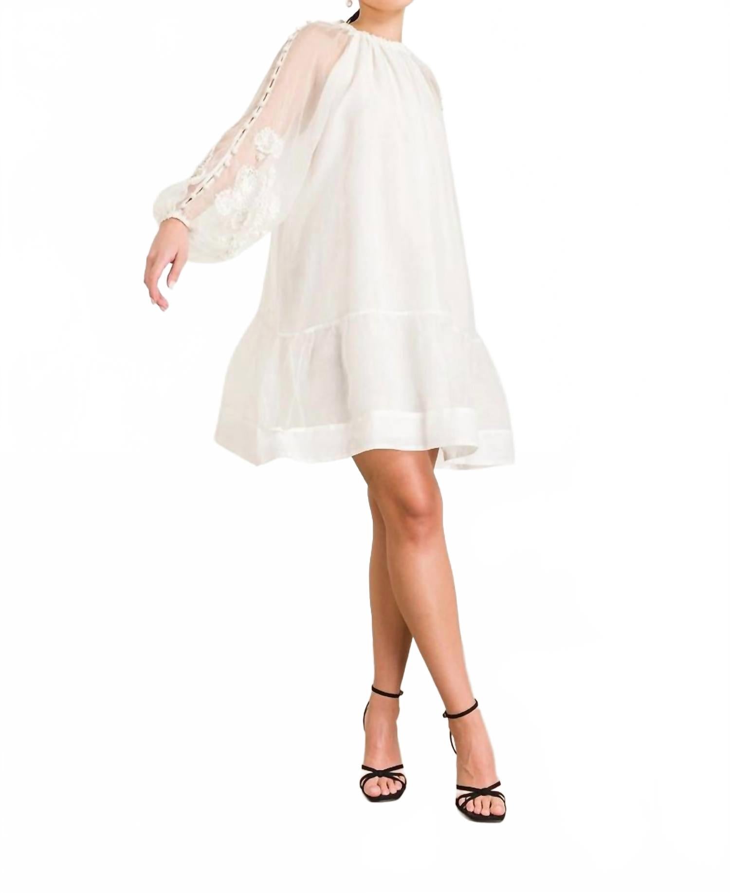 

Платье Gustava в винтажном белом SCARLETT POPPIES