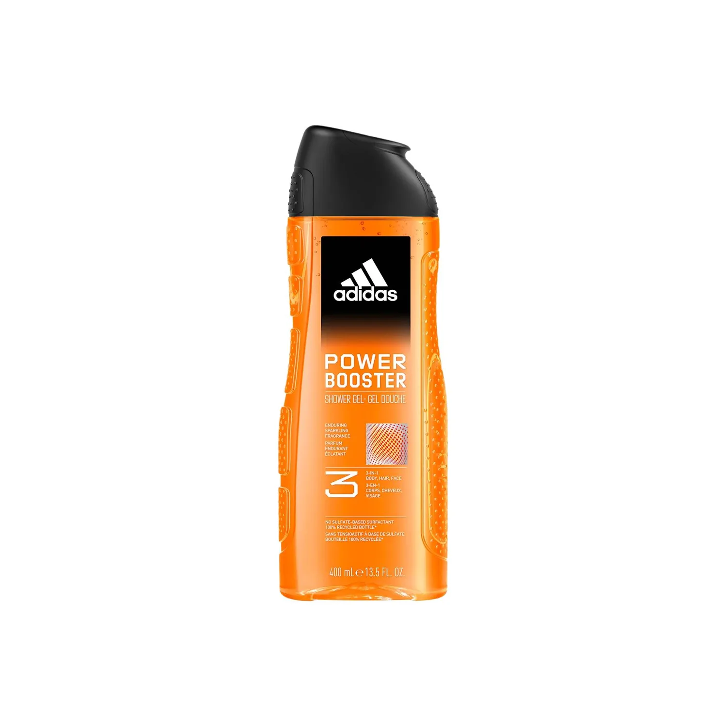 Adidas Гель для душа Active Pulse 3 в 1 успокаивающий с мыльным ароматом 400 мл, Energy Enhancement 400ml