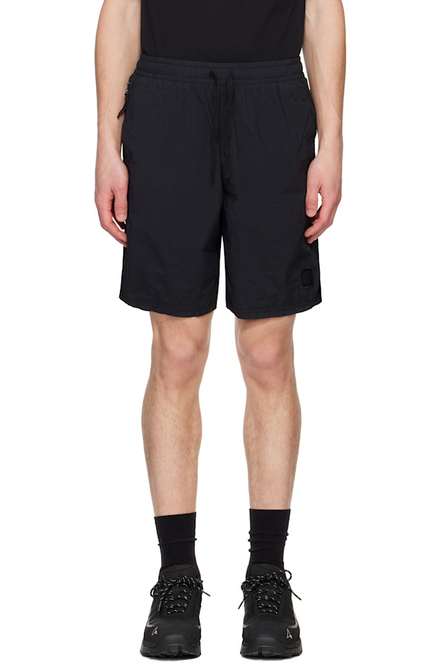 

Шорты из переработанного нейлона Stone Island, черный