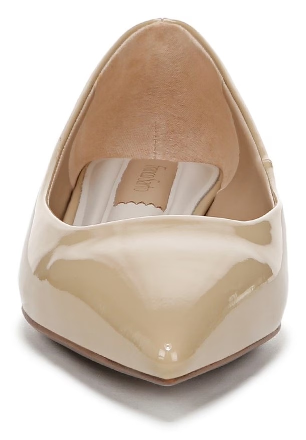 Туфли на низком каблуке Prella от Franco Sarto, taupe patent faux leather — фото 3