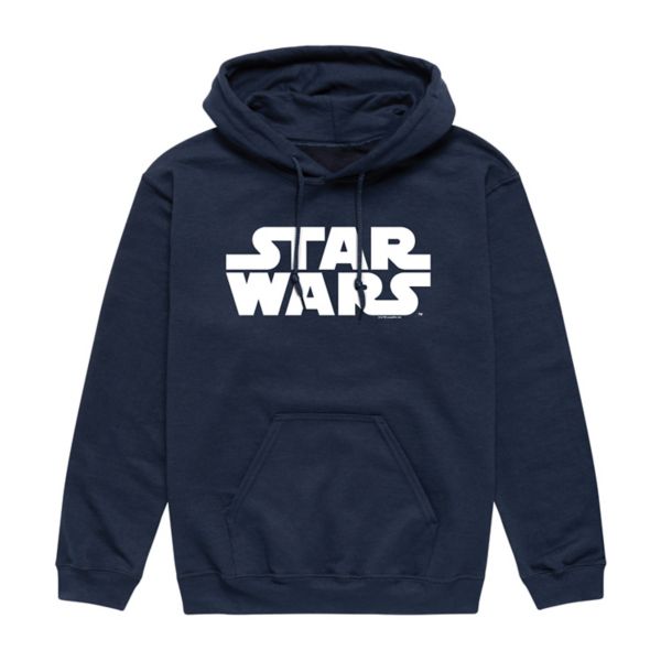 

Мужской флисовый пуловер с капюшоном и логотипом Star Wars, синий