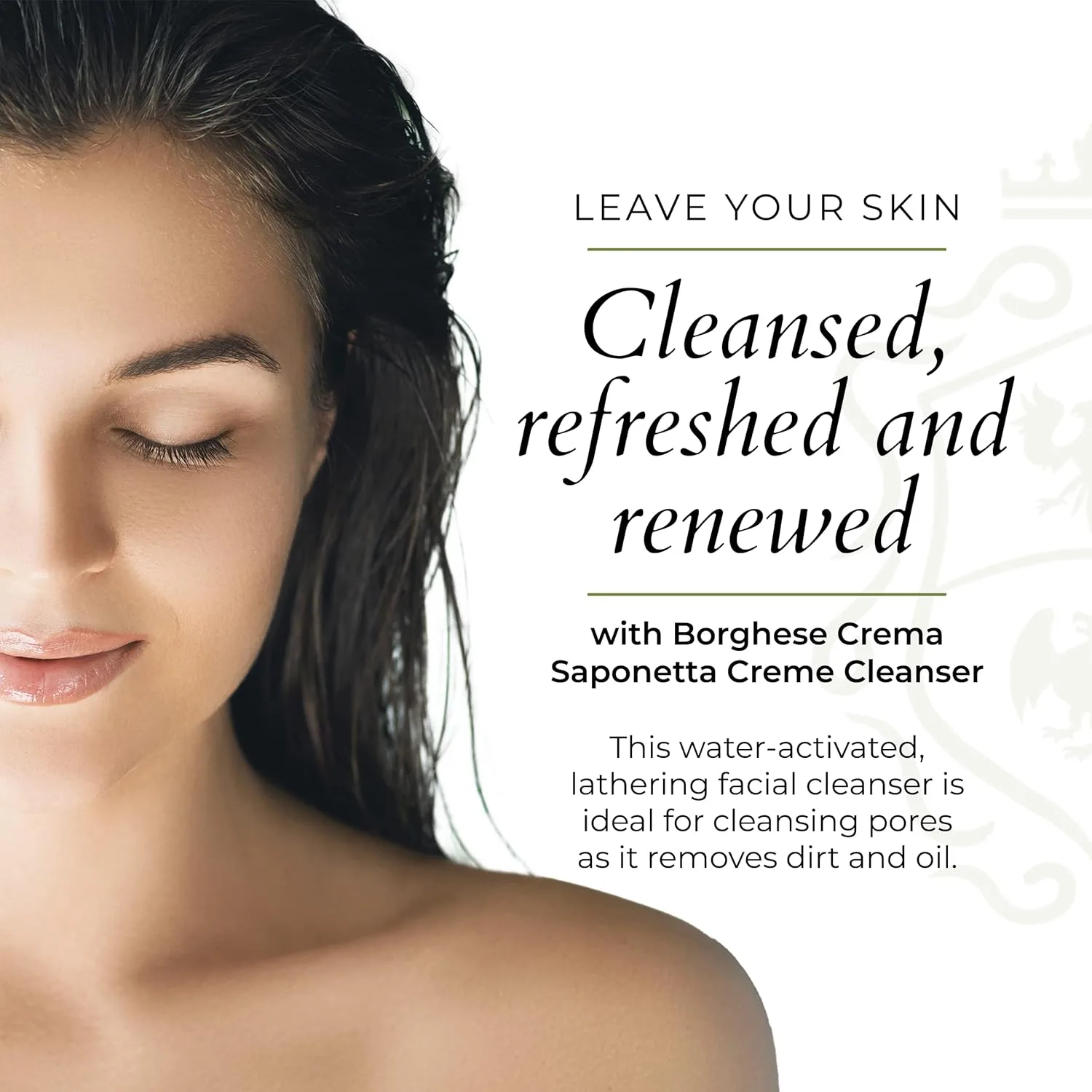 Набор для сна Borghese 2-Step Beauty Sleep Bundle: очищающее средство Crema Saponetta и ночная восстанавливающая маска с AHA и BHA кислотами. — фото 4