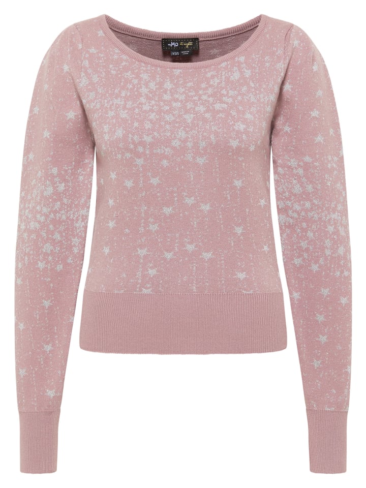 

Женский вязаный свитер лилово-серебристого цвета myMo at night