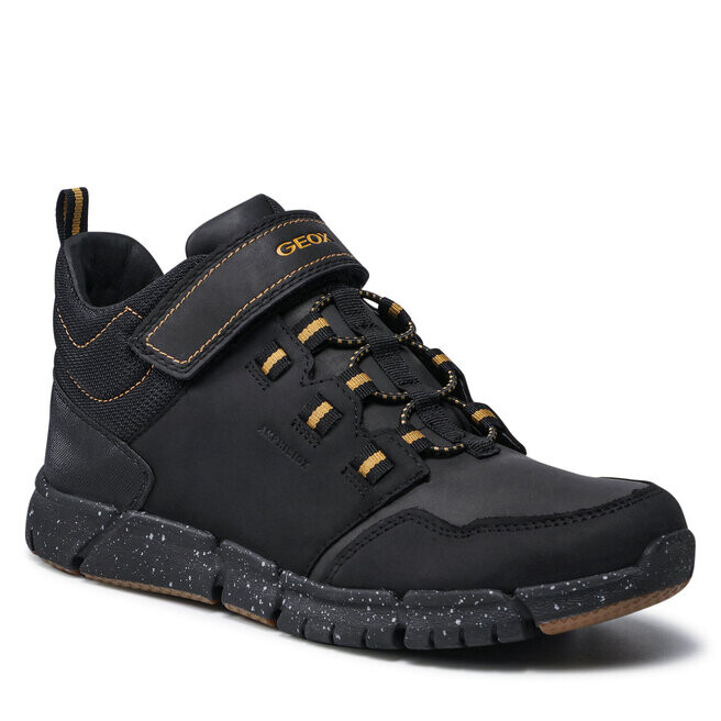 Вьетнамки Geox J Flexyper B.B Abx A J949XA 032FU C9241 S Black/Dk Yellow, черный — фото 2