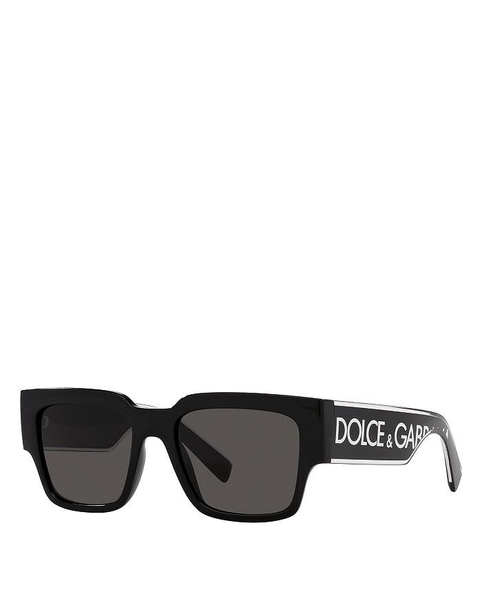 

Квадратные солнцезащитные очки Dolce & Gabbana, 52 мм, черный