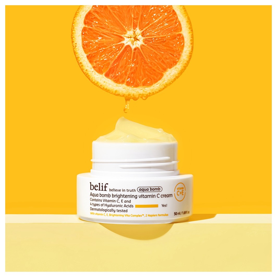 Сыворотка belif — Aqua bomb brightening vitamin c cream , объем, 50 мл — фото 3