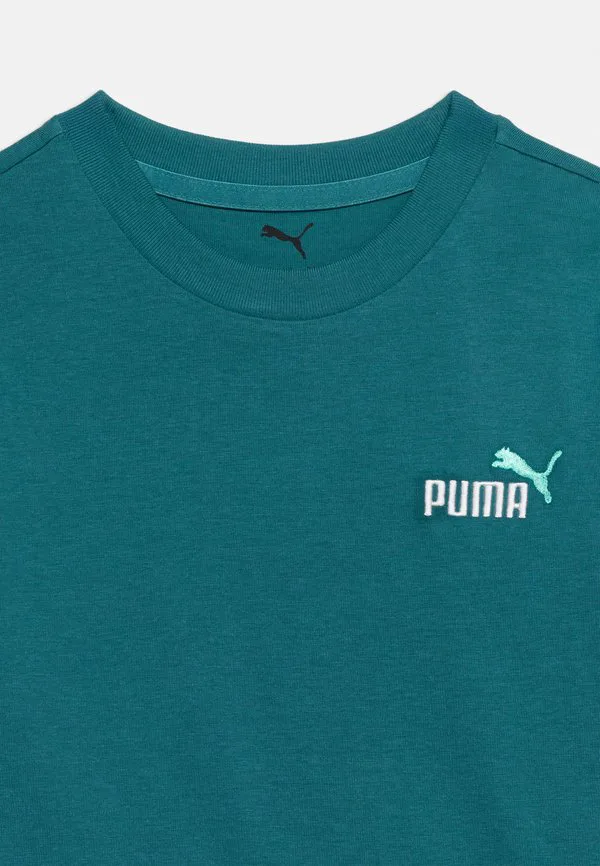 Футболка с логотипом, унисекс, базовая футболка Puma, Emerald Ice — фото 4