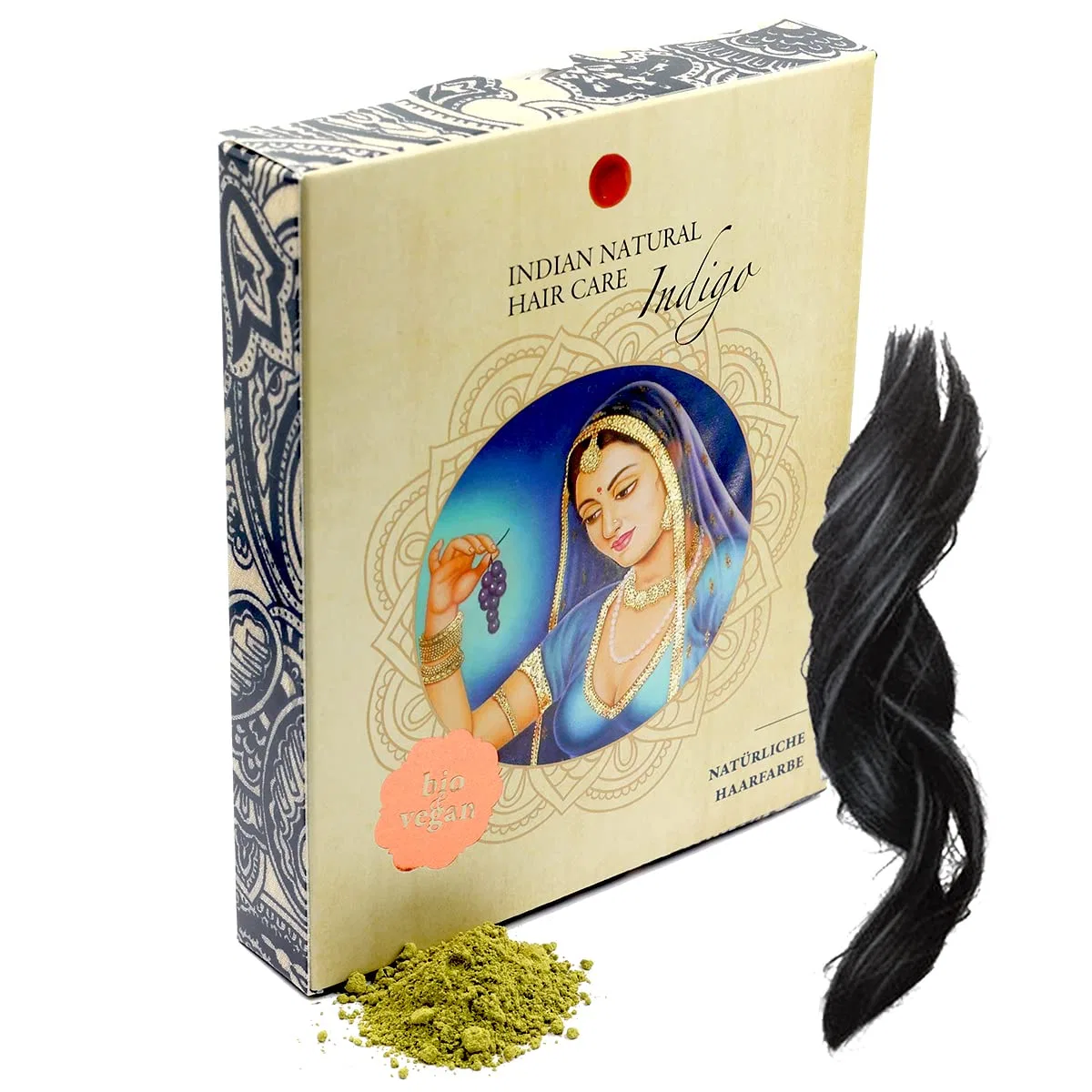 Натуральная краска для волос «Indigo - Black» (200 г) Indian Natural Hair Care