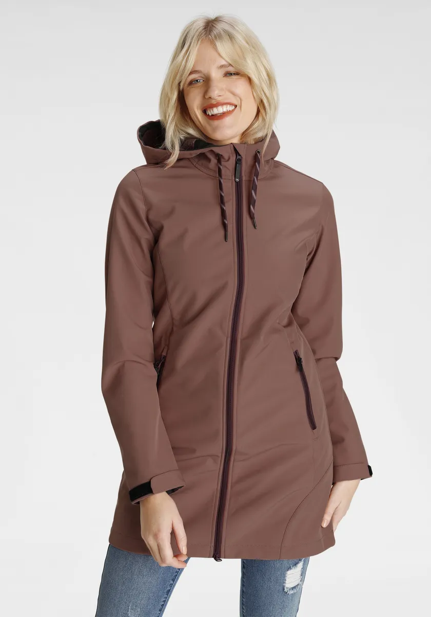 

Пальто Polarino Softshell, ветронепроницаемое, водоотталкивающее и дышащее, цвет Rose