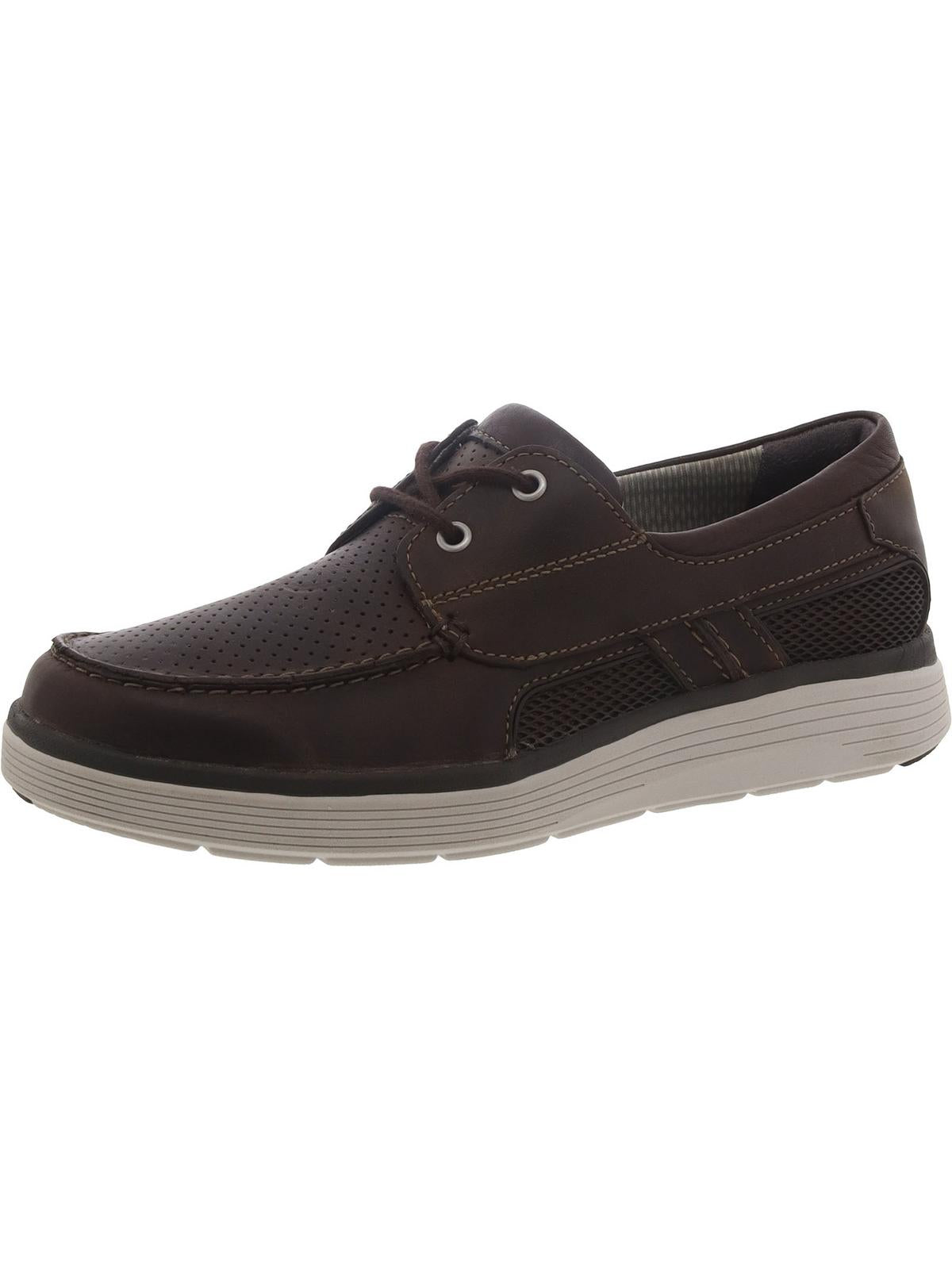 

Мужские кожаные туфли-лодочки Un Abode Step Unstructured by Clarks, коричневый