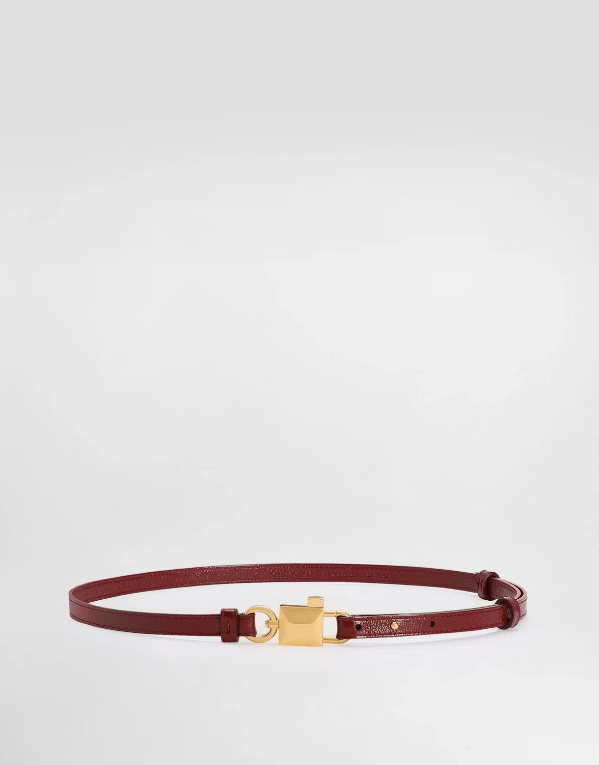 Ремень из телячьей кожи DOLCE & GABBANA, красный