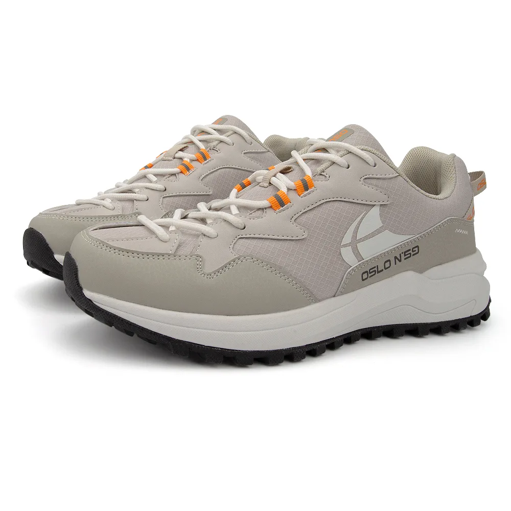 Мужские кроссовки из искусственной кожи и сетки OSLON59 Troll Sneaker серые