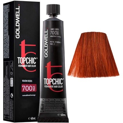 

Стойкая краска для волос Topchic Tb 7Oo Sensational Orange, 60 мл, Goldwell