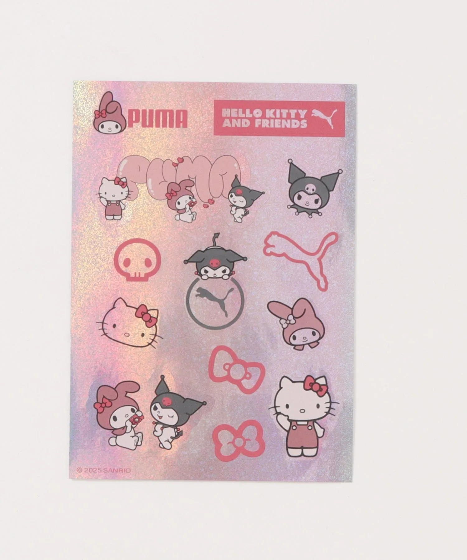 Детские кроссовки с толстой подошвой PUMA CARINA 3.0 HK&FR 2 PS HELLO KITTY бело-красные — фото 4
