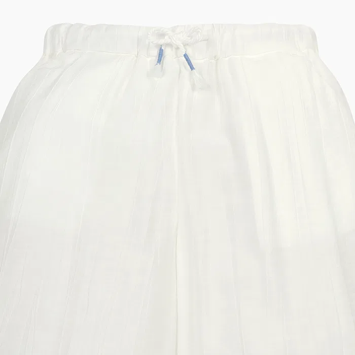 Детские белые широкие брюки от Benetton Kids — фото 3