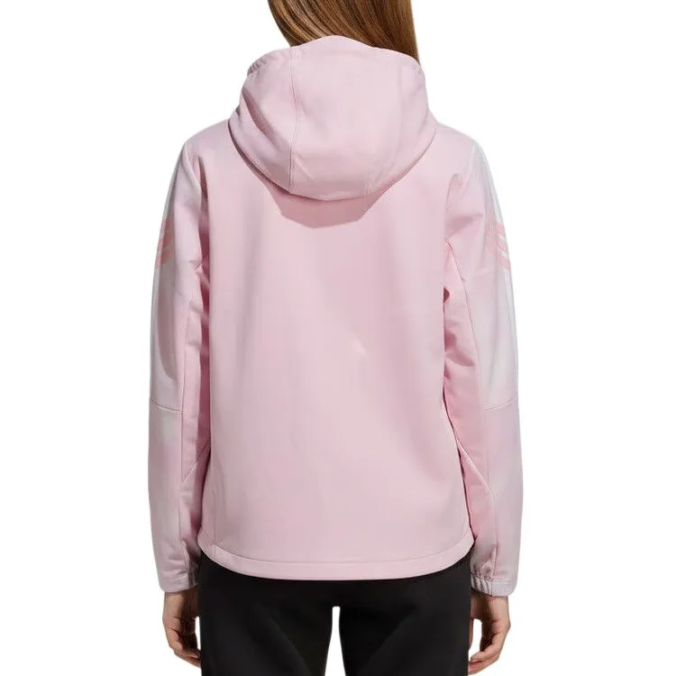 Куртка JK PE JKT HOODY детская Adidas, розовый — фото 3