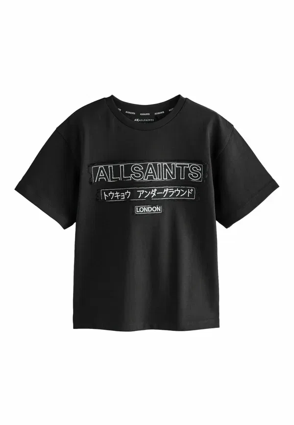 Футболка Regular fit oversized underground crew cotton, Smallsaints, черный
