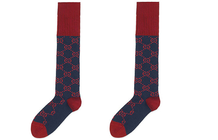 

Мужские носки Gucci, темно-синий/красный