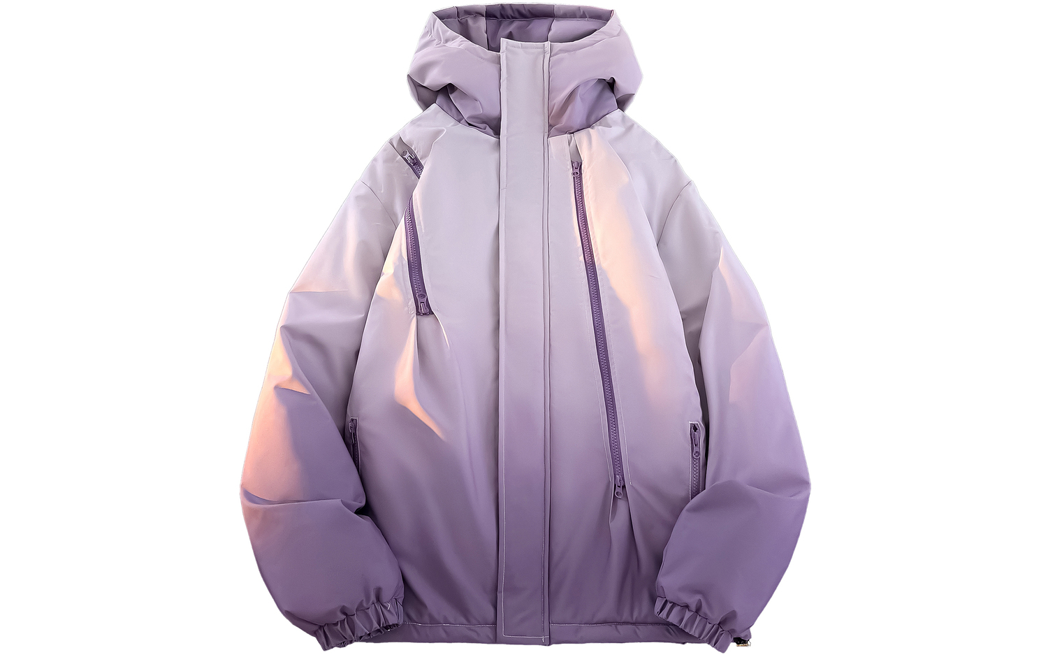 

Куртки-пуховики серии ride the wind and waves unisex WARRIOR, фиолетовый