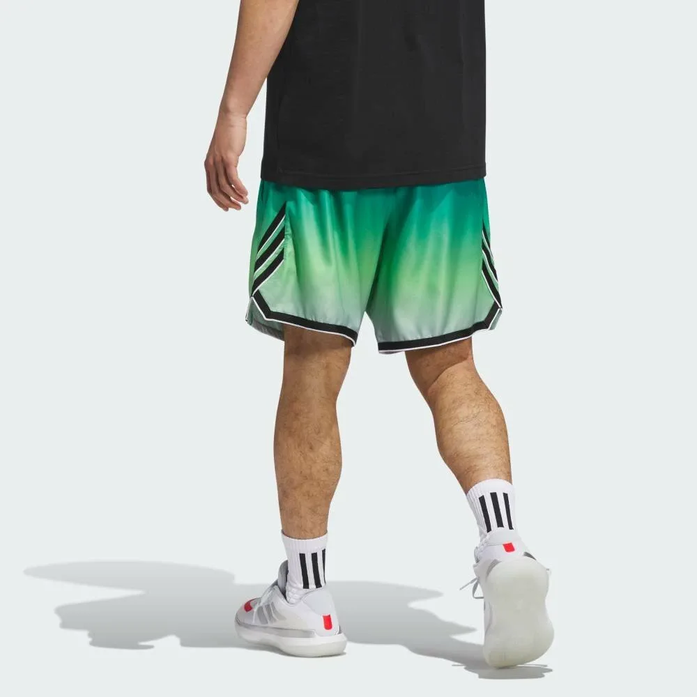 Шорты Adidas Crazy Light AOP, цвет Green — фото 2