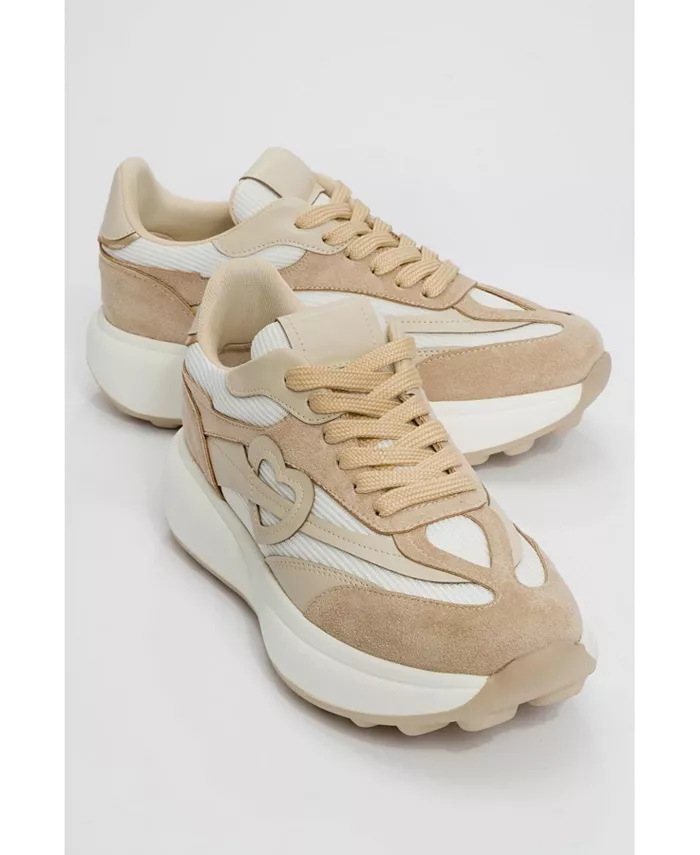 Prologue Women's Belmon низкие повседневные кроссовки Prologue Shoes, загар/бежевый — фото 2