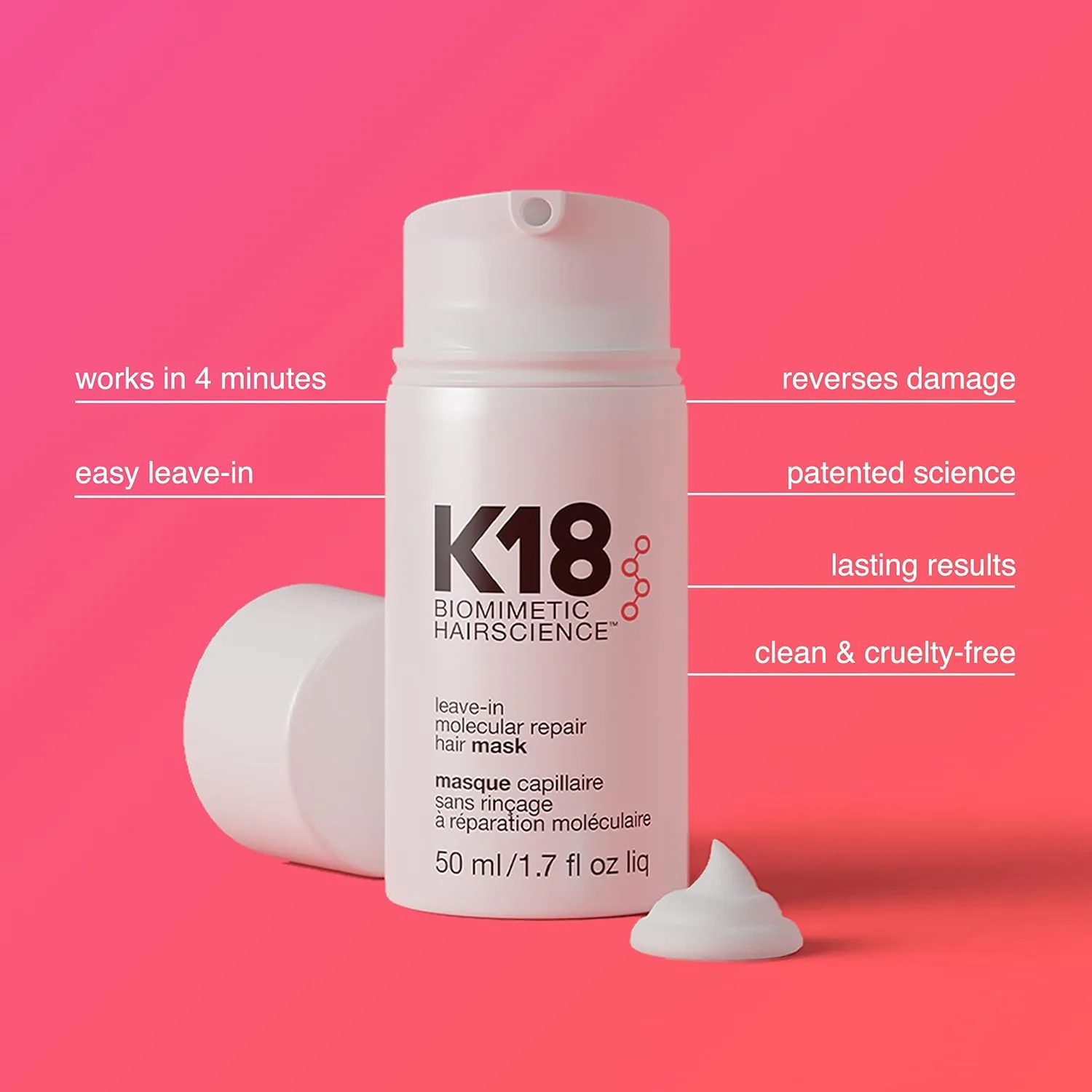 K18 Damage Control Trio: шампунь Damage Shield, кондиционер и восстанавливающая маска для волос на 4 минуты, долговременное восстановление, шампунь для окрашенных волос — фото 2