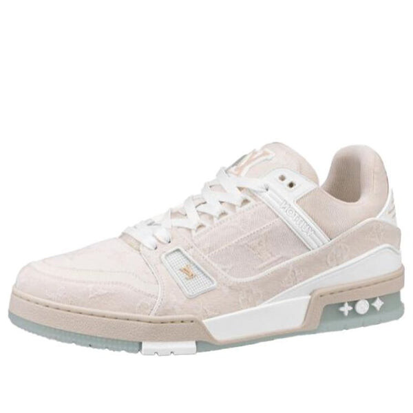 

Кроссовки lv trainers 'beige denim' Louis Vuitton, бежевый