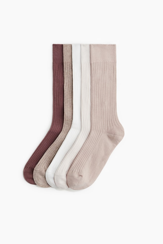 

5 упаковок носков H&M, мультиколор