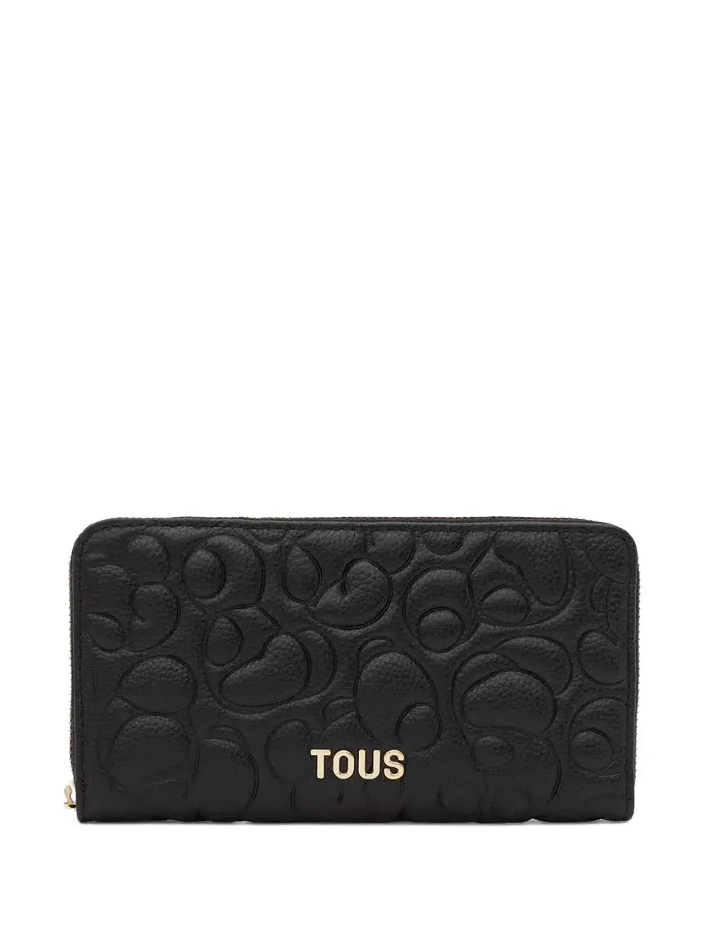 

Стеганый кошелек с круговой молнией Tous, черный