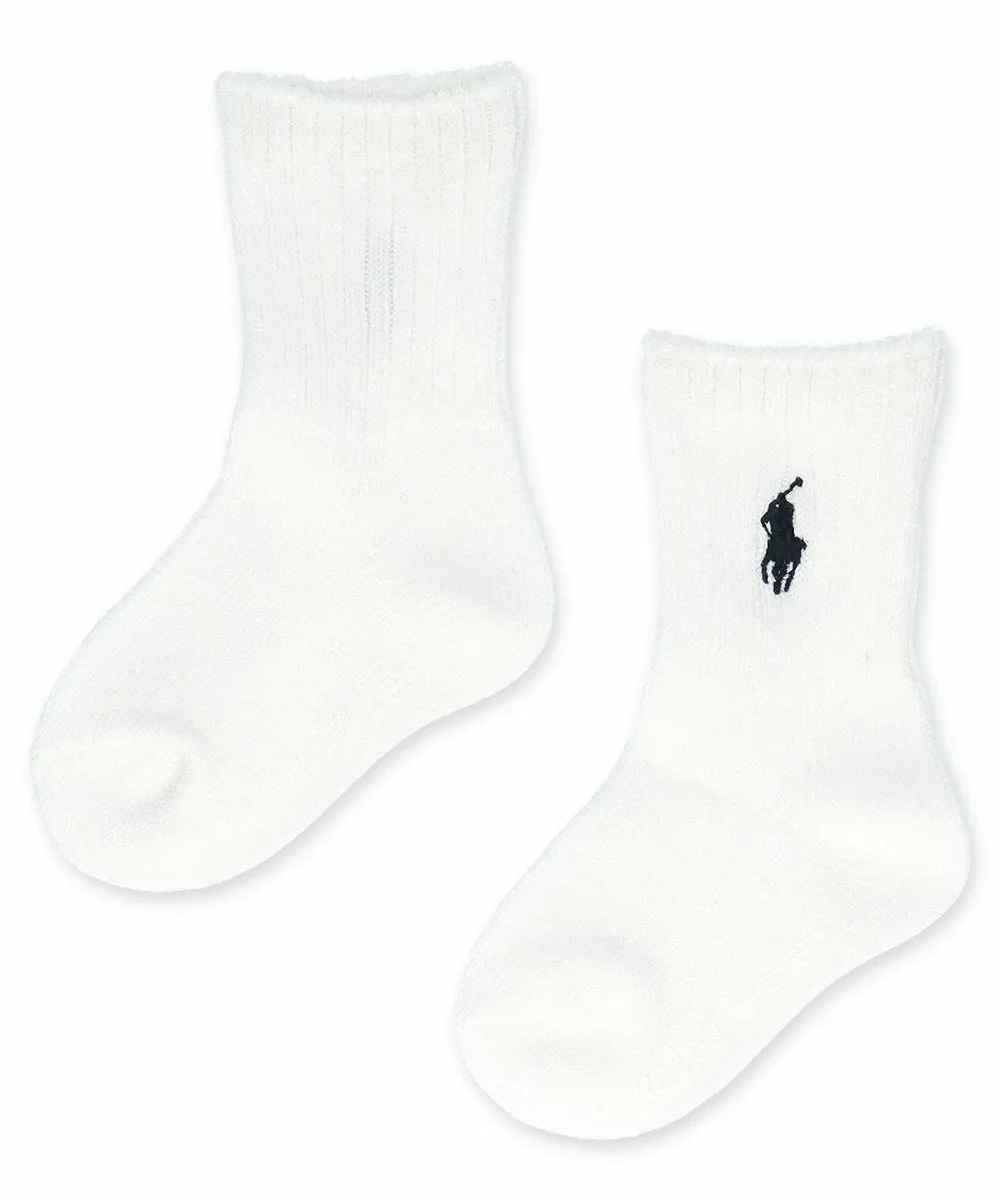 Детские ребристые носки POLO I&T Polo Ralph Lauren, 90. White