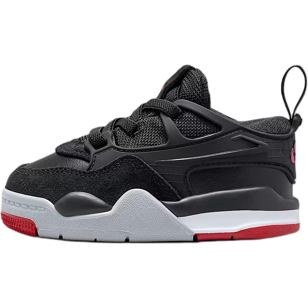 

Air 4 Abrasion Resistant низкие детские ботинки Jordan, черный