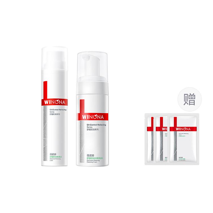 Комплект для ухода за кожей Comfort Oil Control Repair из двух предметов увлажняющий и питательный 50г+120мл Winona — фото 4