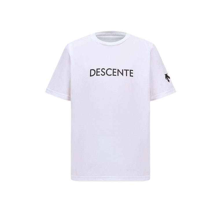 Тренировочная футболка SS24 для детей Descente, белый/wt