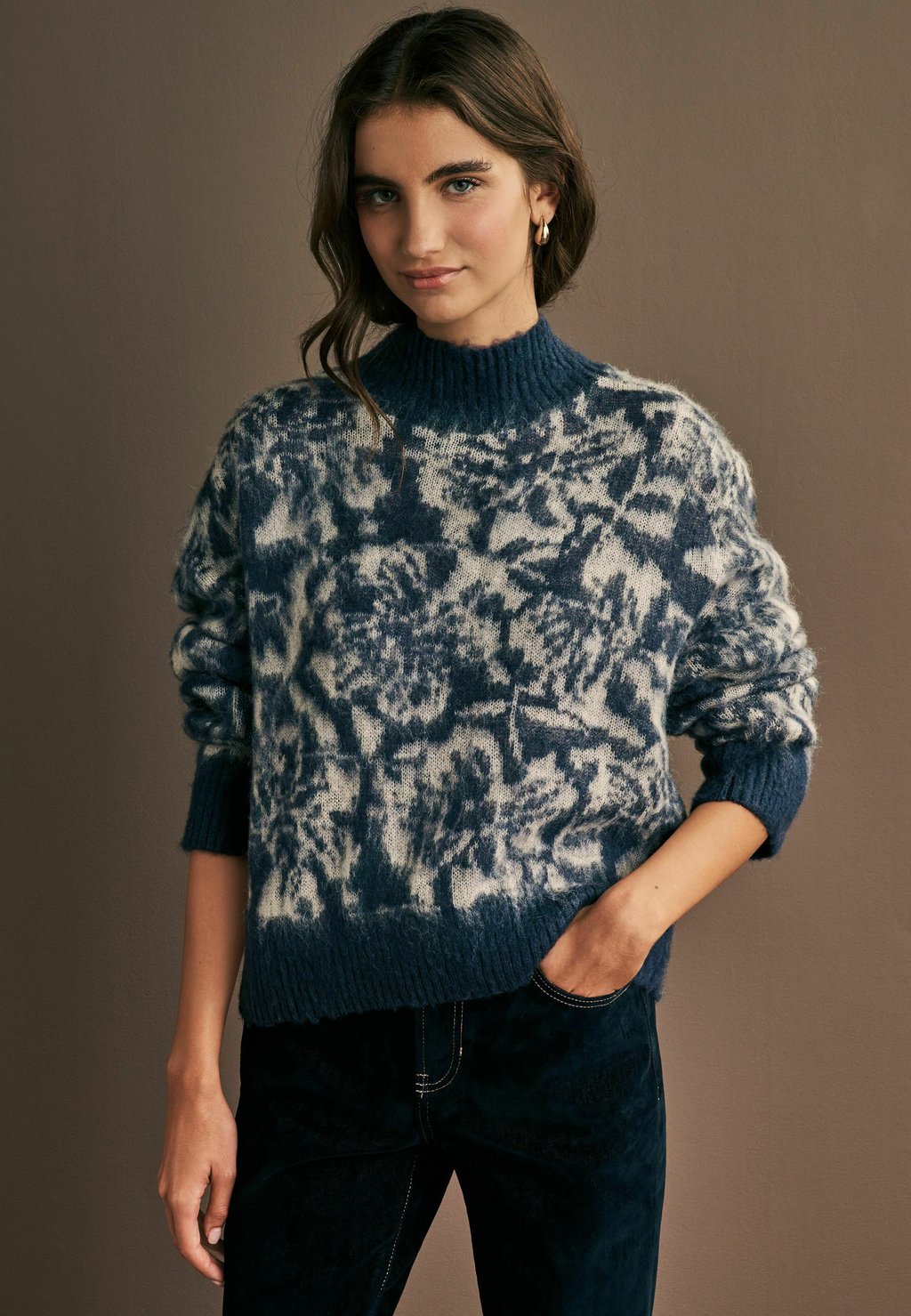 

Джемпер SOFT TOUCH HIGH NECK REGULAR FIT Next, синий