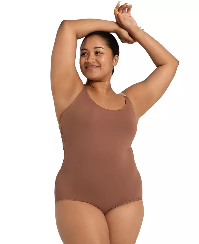 

Женский купальник-комбинезон с BraTek Capezio, коричневый