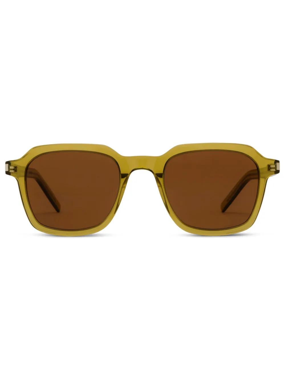 

Солнцезащитные очки с логотипом Saint Laurent Eyewear, зеленый