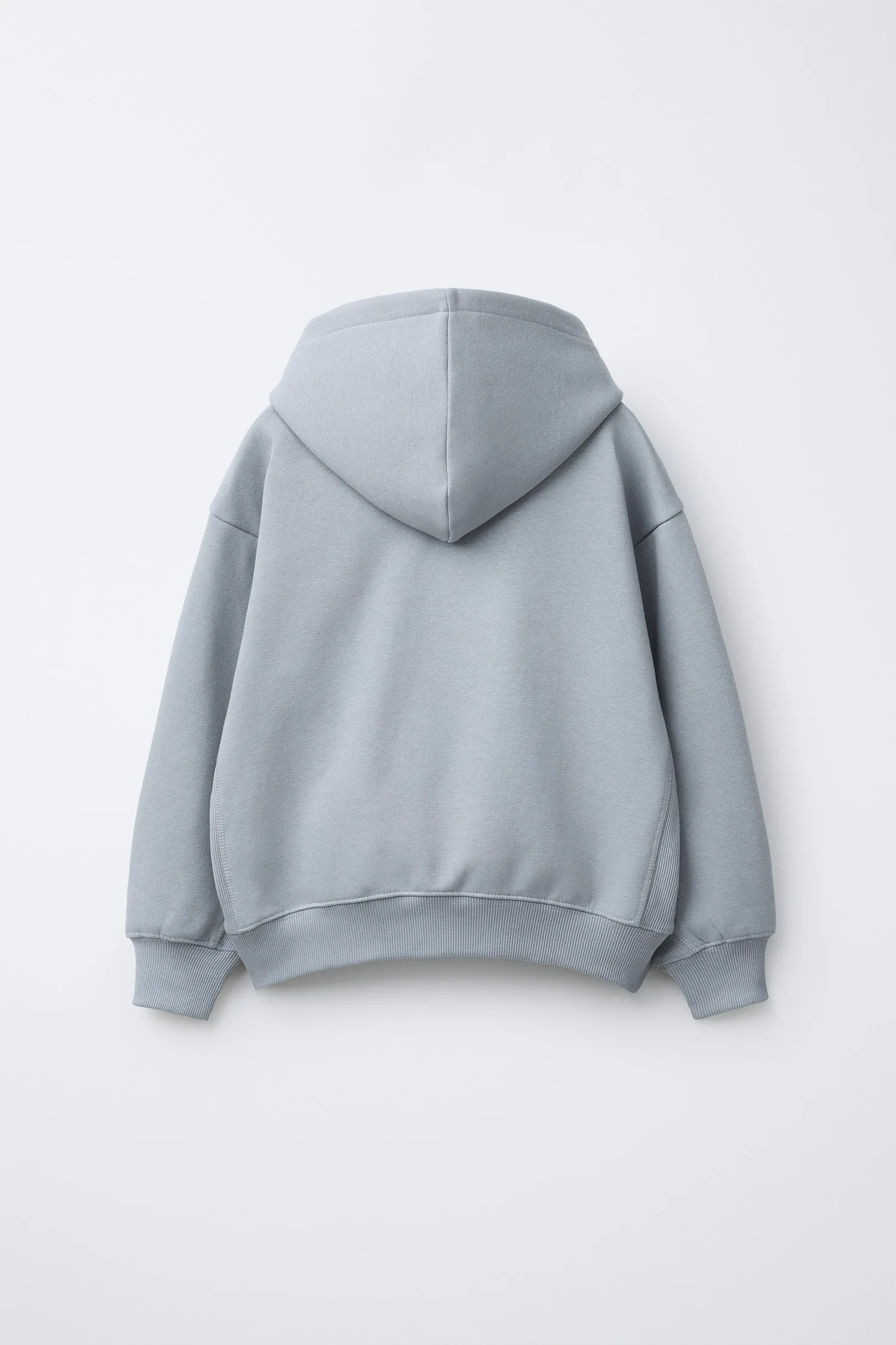 Комплект из мягкой толстовки и спортивных брюк с надписью Zara, светло-серый — фото 3
