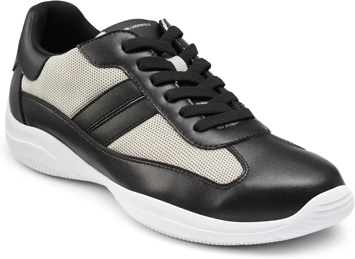 

Мужские кроссовки Karl Lagerfeld из переработанной кожи с камуфляжным принтом и белой подошвой