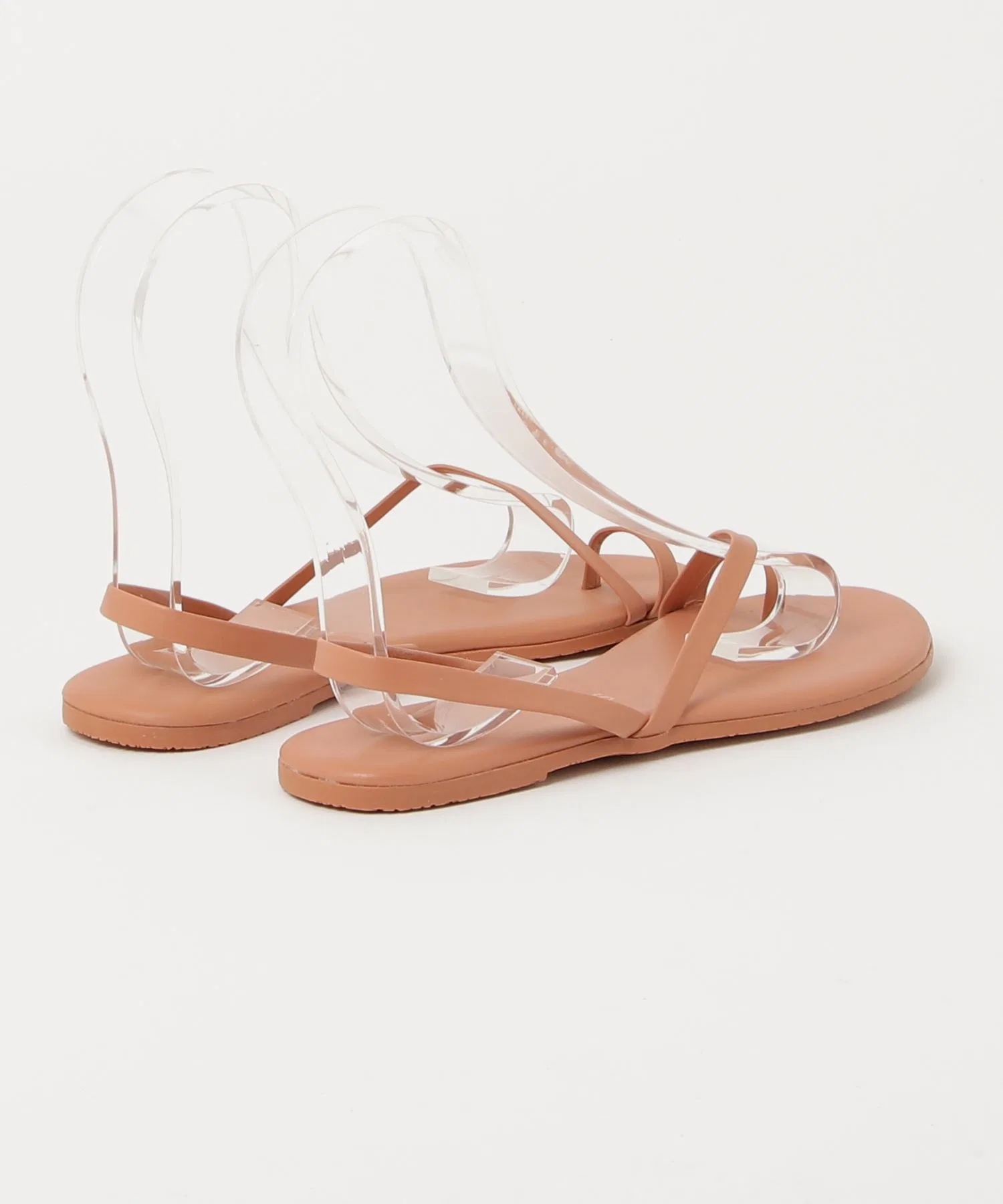 Унисекс пляжные сандалии из кожи TKEES LC SANDAL светло-коричневые — фото 2