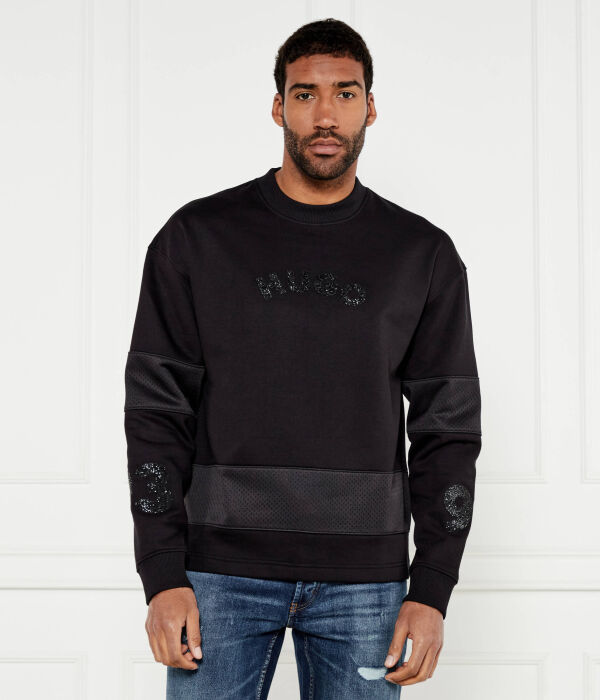 

Свитер дакавец Regular fit Hugo, черный