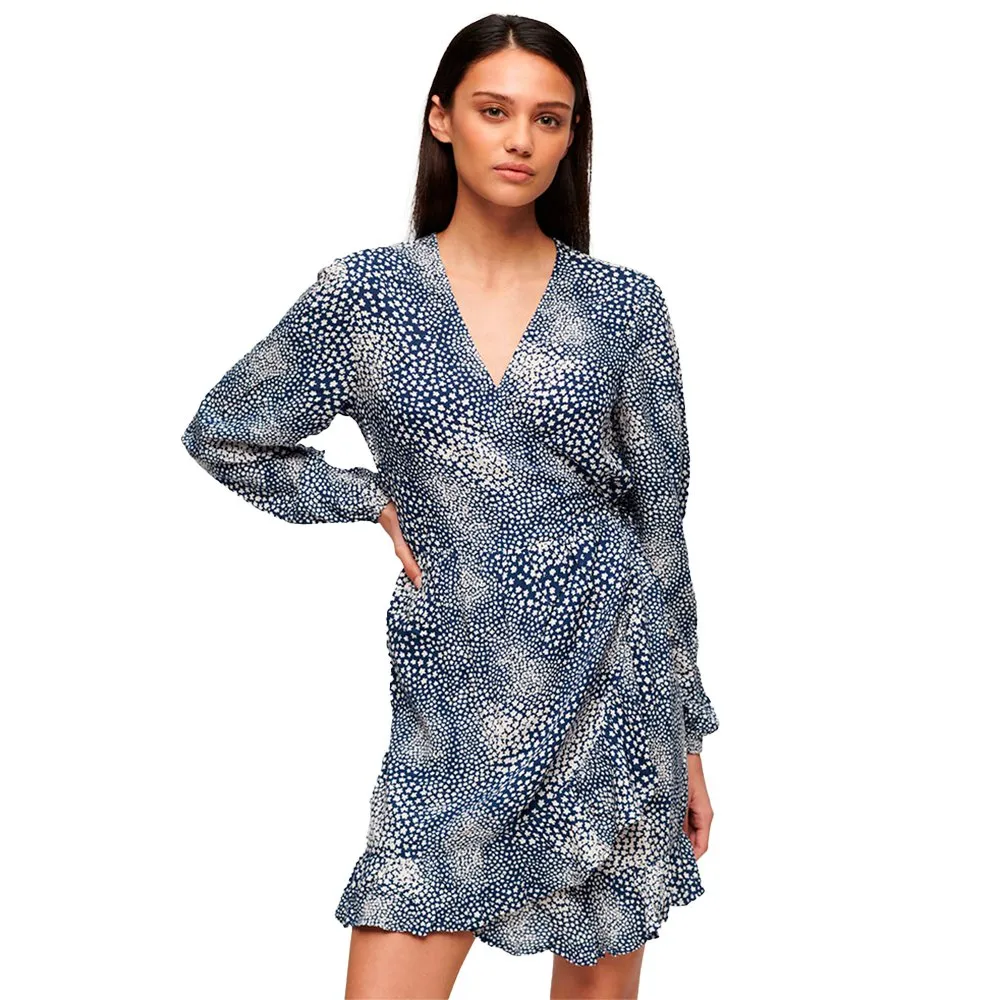 

Платье Superdry Printed Wrap, разноцветный