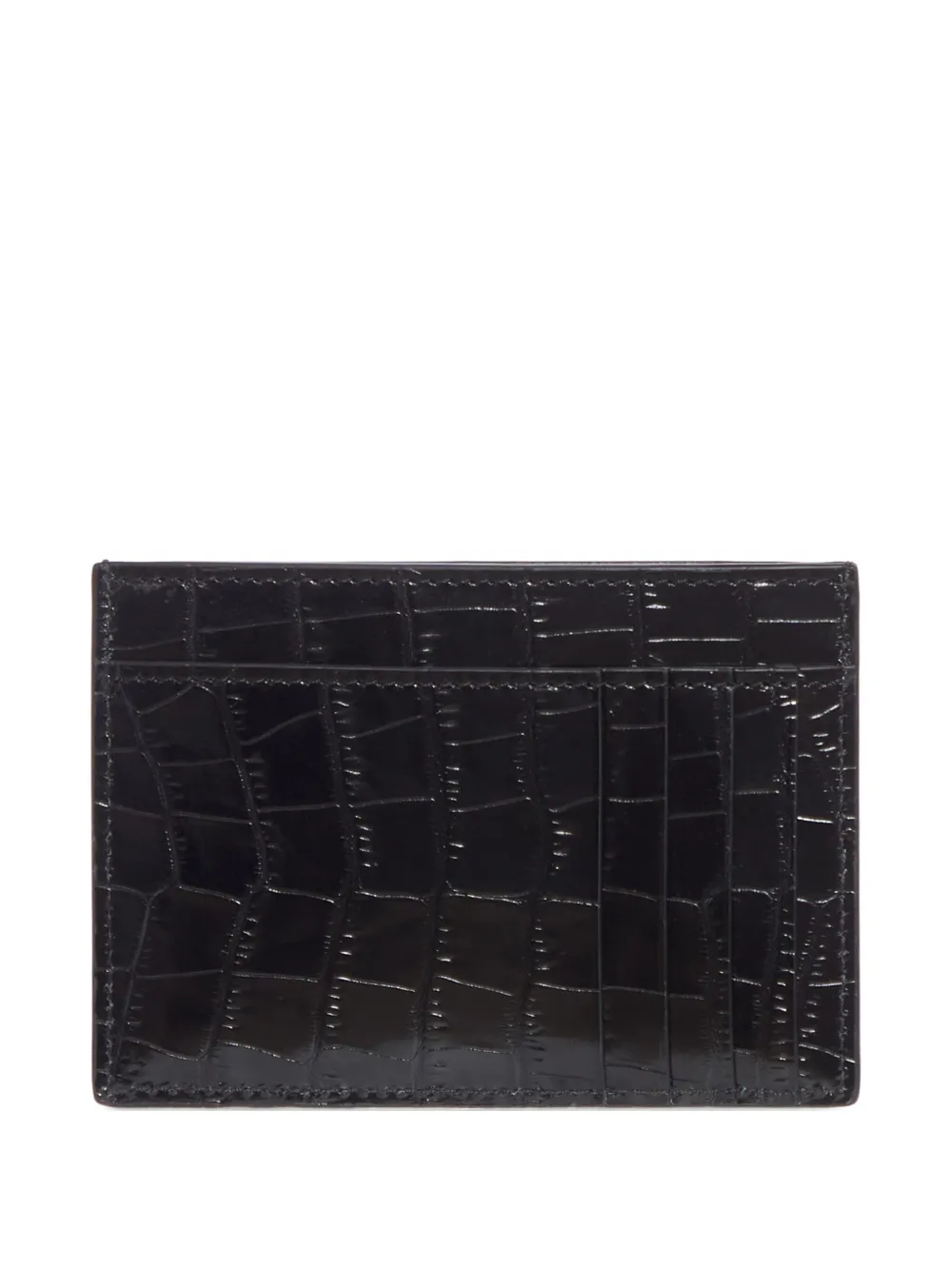 

Кошелек из кожи с эффектом крокодила TOM FORD, черный