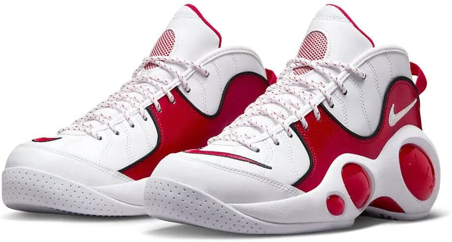 Мужские баскетбольные кроссовки Nike Air Zoom Flight 95 OG, белый/красный — фото 4